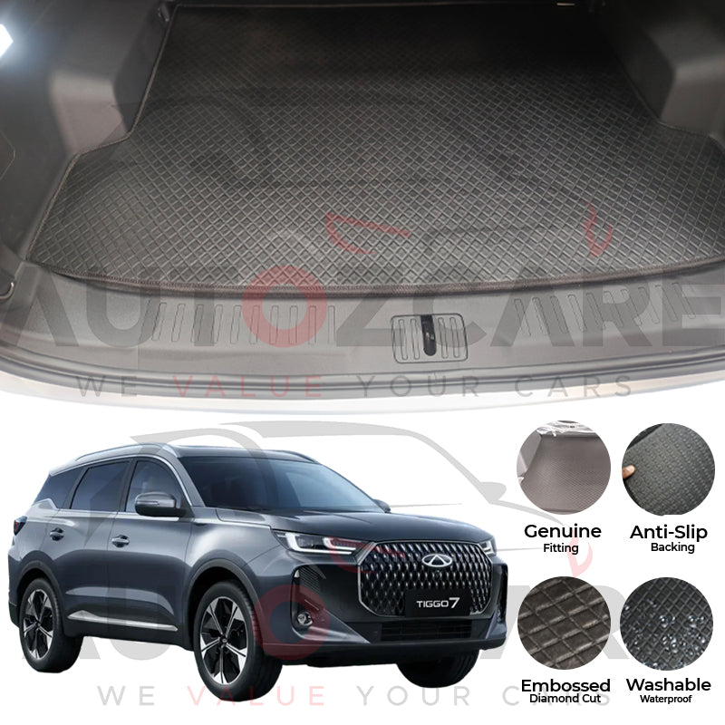 Chery Tiggo 7 China Rexine Custom-Size Trunk Mat - Model 2026