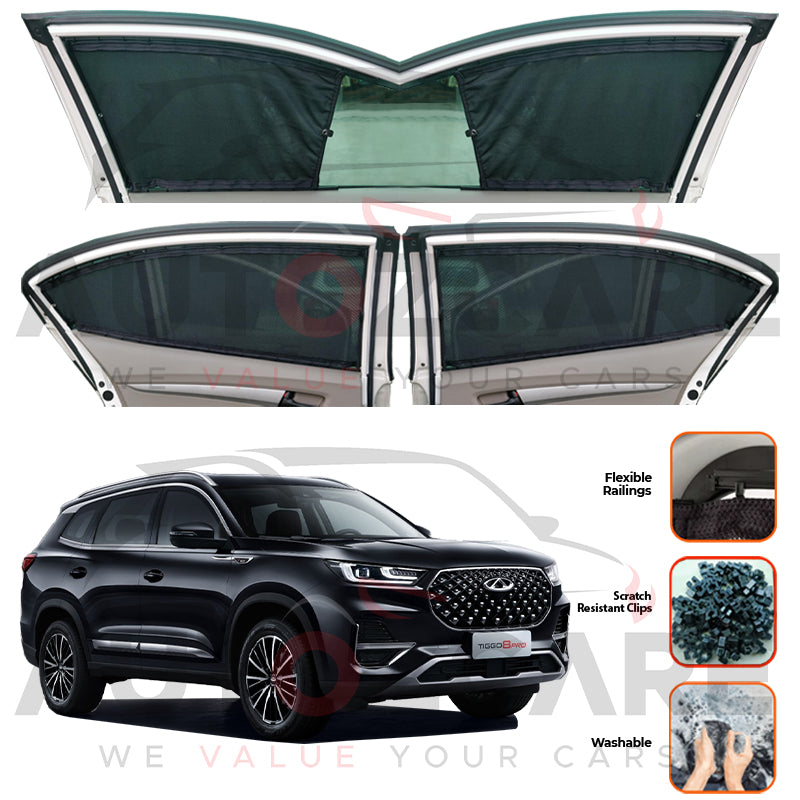 Chery Tiggo 8 Pro Custom Car Sliding Curtains - Model 2022-2025
