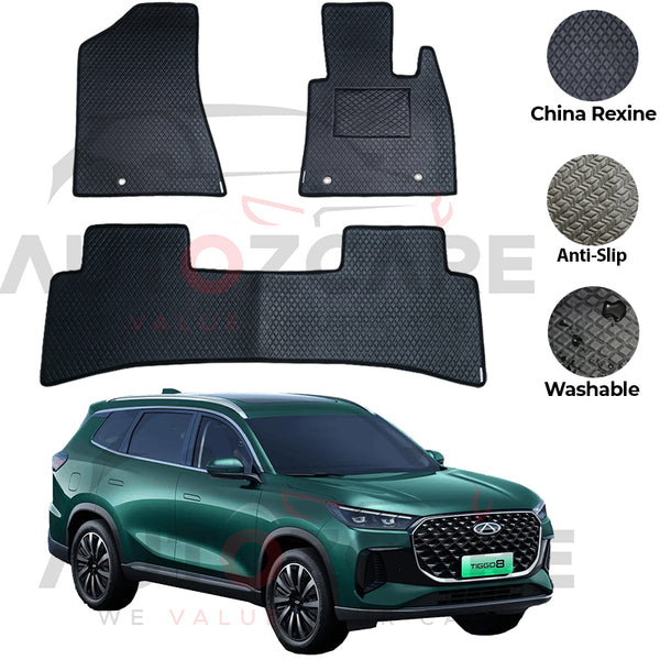 Chery Tiggo 8 Pro Hybrid China Rexine Floor Mat 5PCS - Model 2026