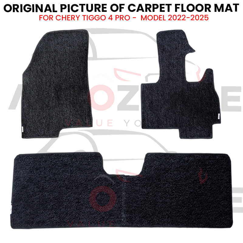 Chery Tiggo 4 Pro Genuine Fitting Carpet Floor Mat 3PCS - Model 2022-2025