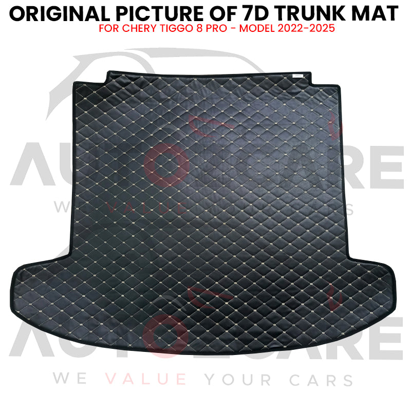 Chery Tiggo 8 Pro 7D Custom Car Trunk Mat - Model 2022-2025