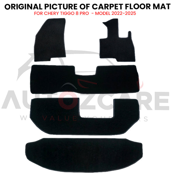 Chery Tiggo 8 Pro Genuine Fitting Carpet Floor Mat 5PCS - Model 2022-2025
