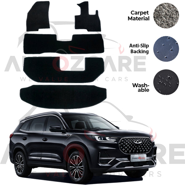 Chery Tiggo 8 Pro Genuine Fitting Carpet Floor Mat 5PCS - Model 2022-2025