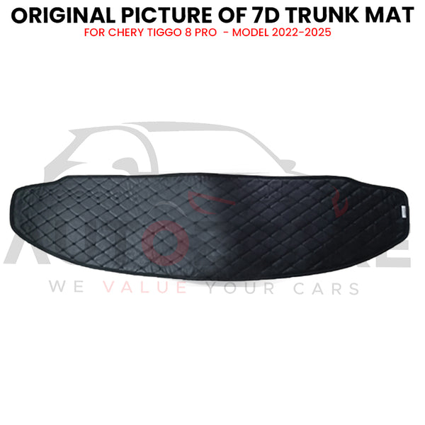 Chery Tiggo 8 Pro 7D Custom Car Trunk Mat - Model 2022-2025