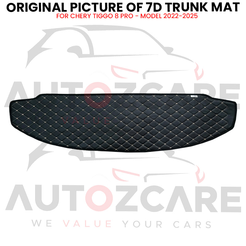 Chery Tiggo 8 Pro 7D Custom Car Trunk Mat - Model 2022-2025