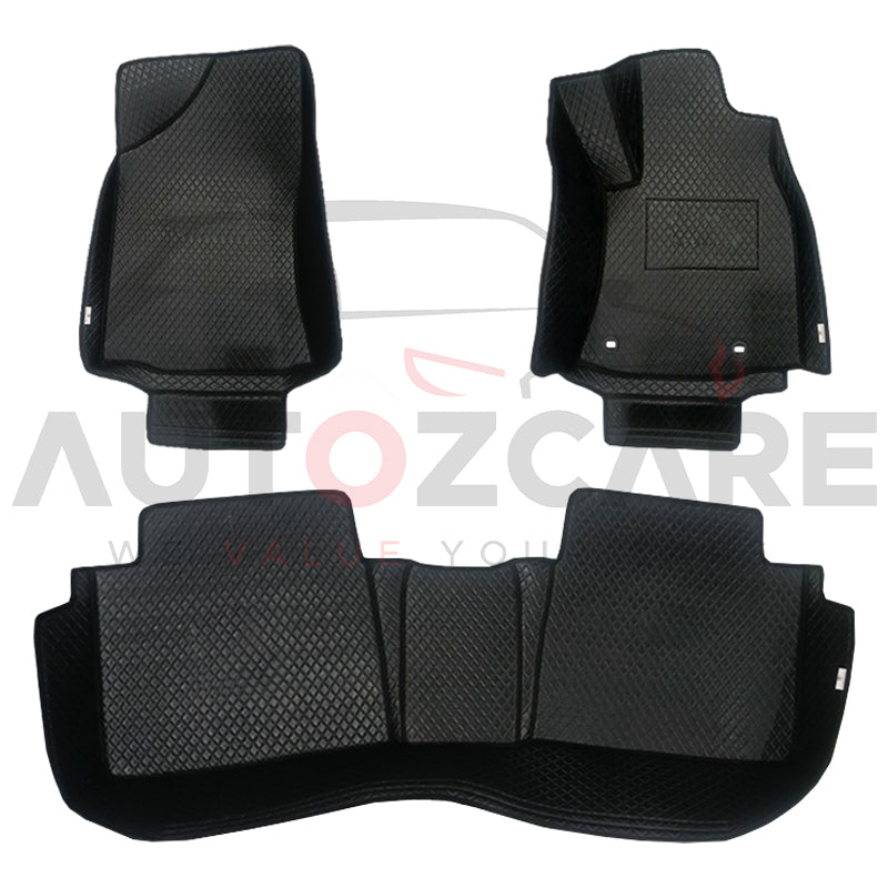 Toyota Yaris Hatchback China Rexine Floor Mat (Tray Style) 3PCS - Model 2019-2025