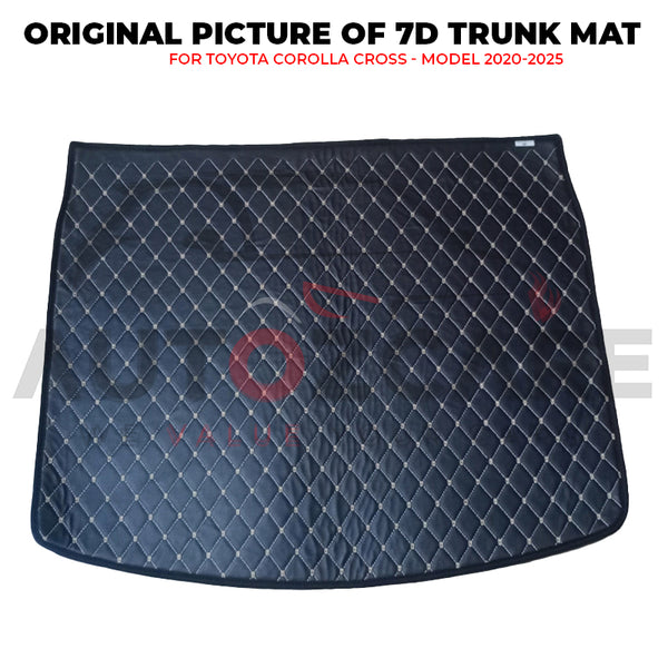 Toyota Corolla Cross 7D Custom Car Trunk Mat - Model 2020-2025