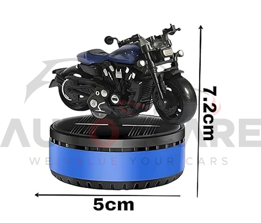 DETACHI Plastic Car Dashboard Solar Premium Rotating Motorcycle Accessory | Solar-Powered Perfume Di