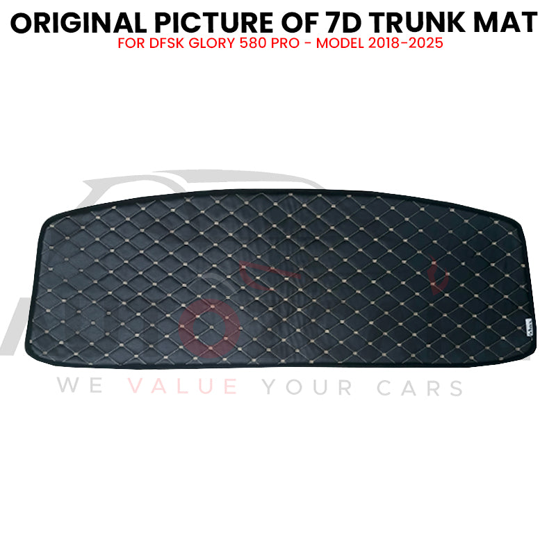 DFSK Glory 580 pro 7D Custom Car Trunk Mat - Model 2018-2025