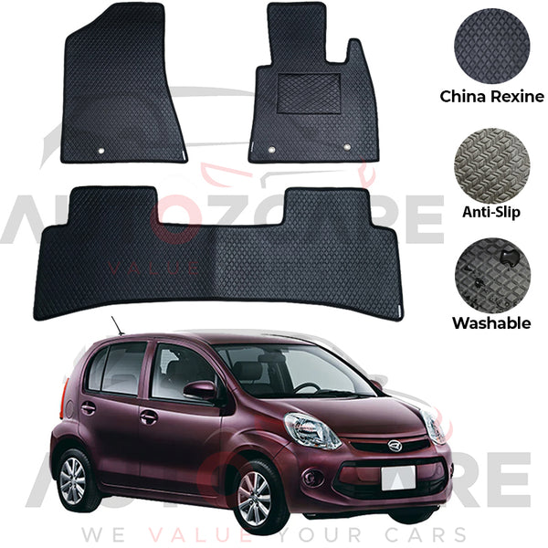 Daihatsu Boon China Rexine Floor Mat 3PCS - Model 2010-2018