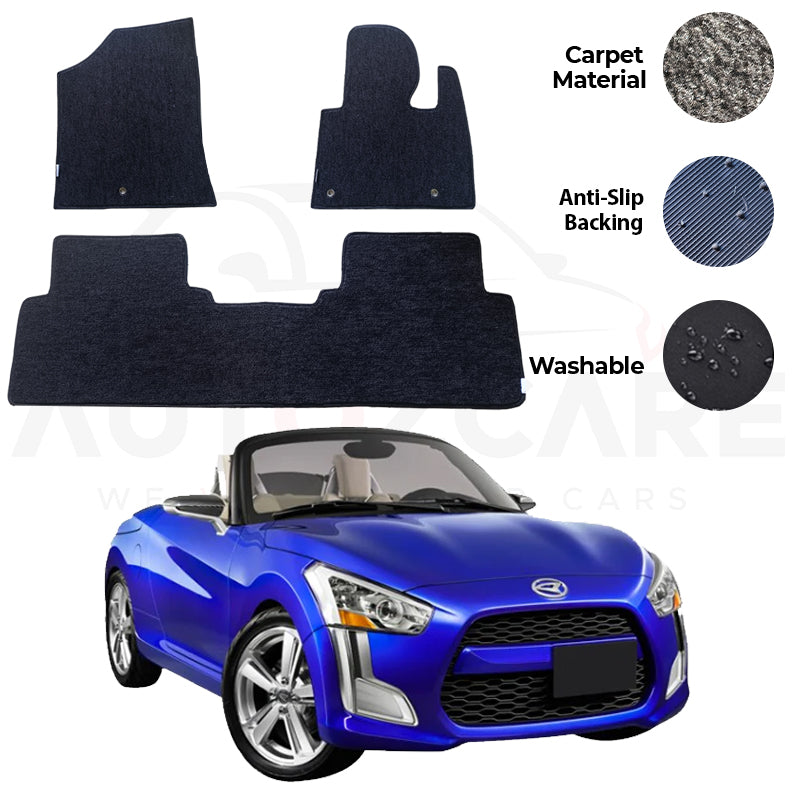 Daihatsu Copen Genuine Fitting Carpet Floor Mat 3PCS - Model 2014-2018