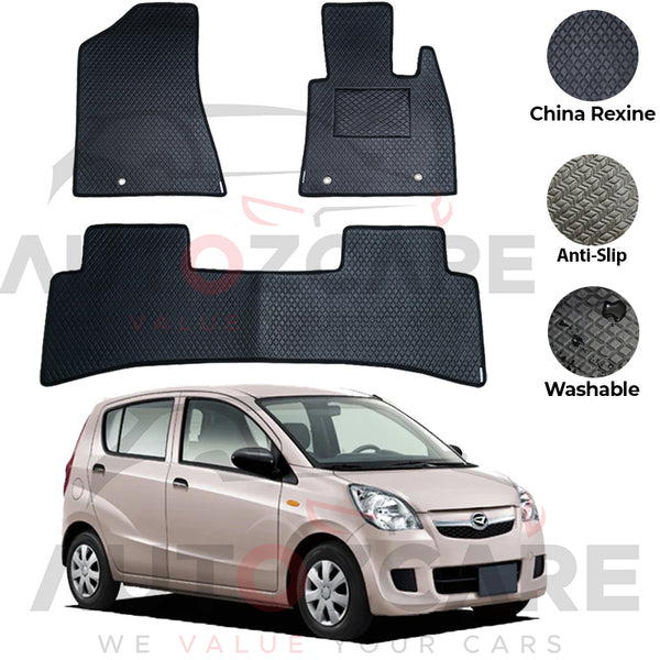 Daihatsu Mira China Rexine Floor Mat 3PCS - Model 2006-2017