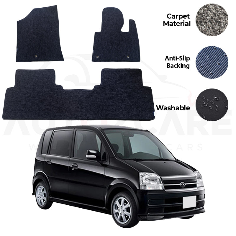 Daihatsu Move Fitting Carpet Floor Mat 3PCS - Model 2002-2005