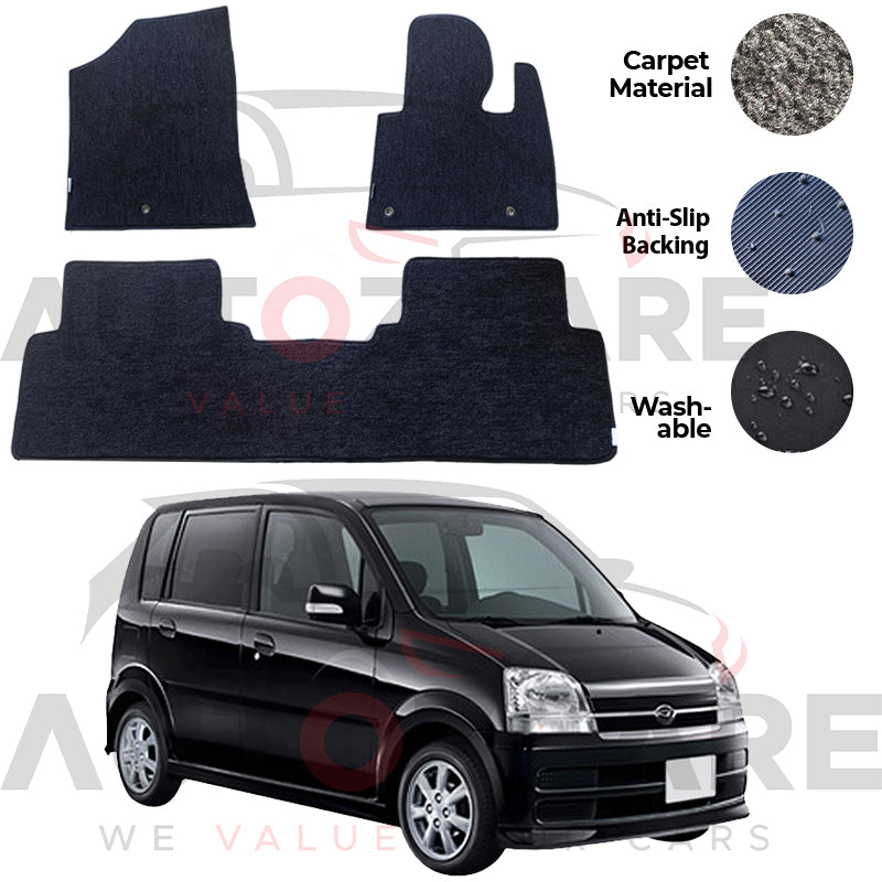 Daihatsu Move Fitting Carpet Floor Mat 3PCS - Model 2002-2005