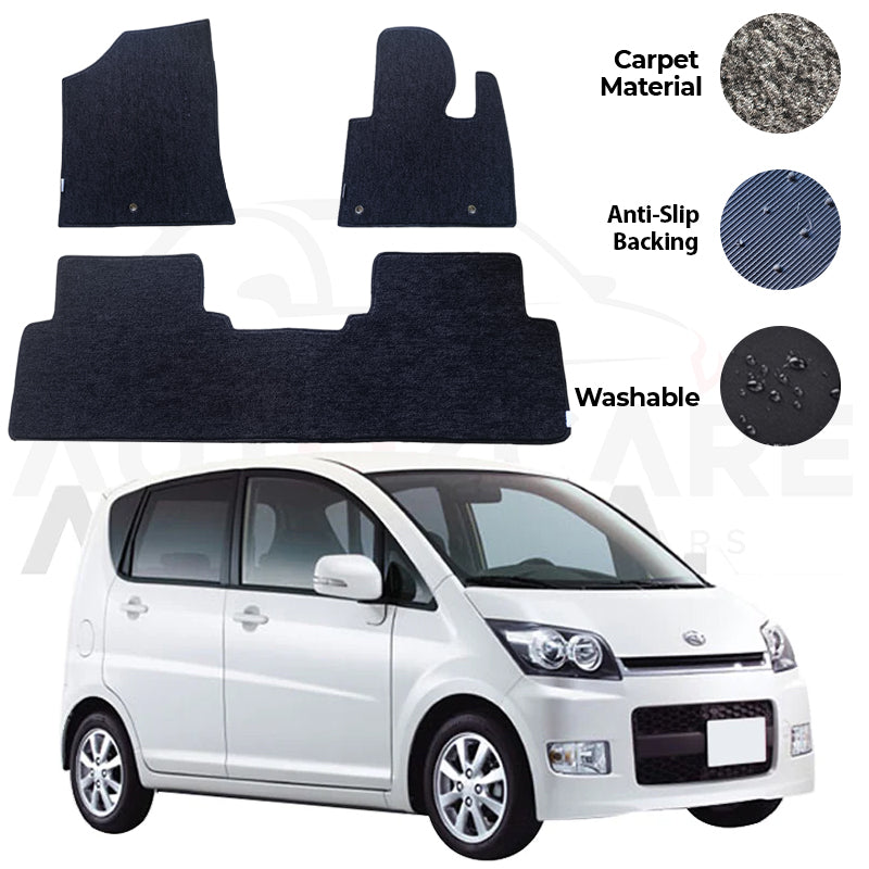 Daihatsu Move Fitting Carpet Floor Mat 3PCS - Model 2006-2010