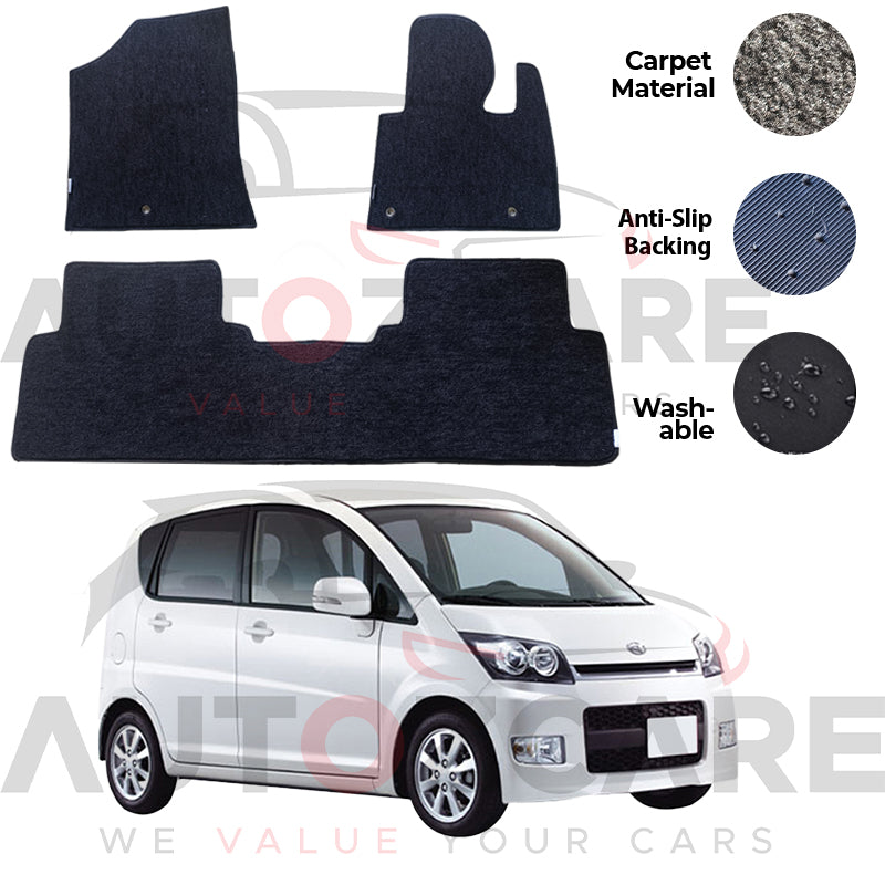 Daihatsu Move Fitting Carpet Floor Mat 3PCS - Model 2006-2010