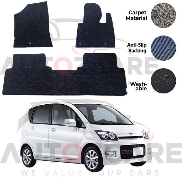 Daihatsu Move Fitting Carpet Floor Mat 3PCS - Model 2006-2010