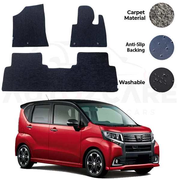 Daihatsu Move Fitting Carpet Floor Mat 3PCS - Model 2014-2018