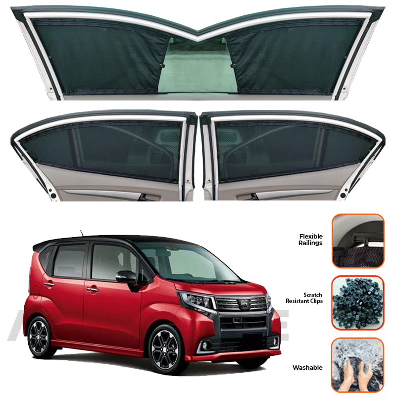 Daihatsu Move Custom Car Sliding Curtains - Model 2014-2023