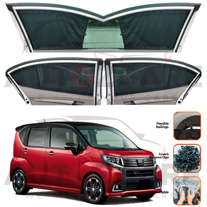 Daihatsu Move Custom Car Sliding Curtains - Model 2014-2023