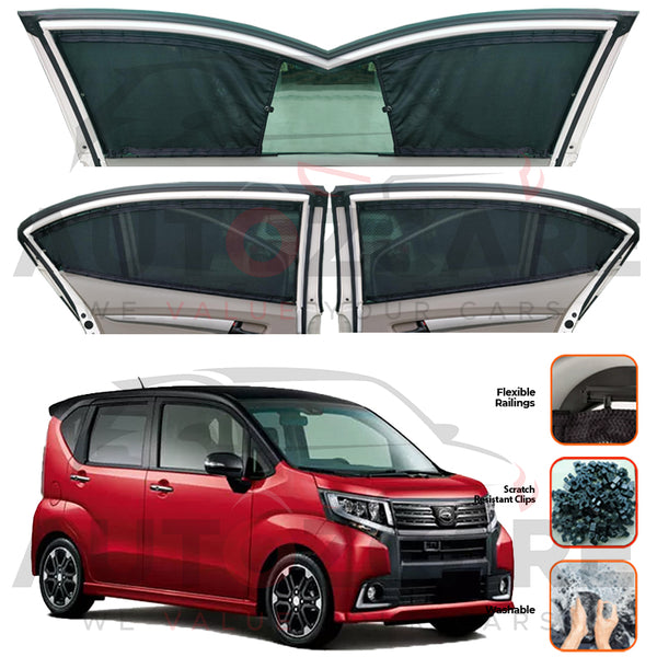 Daihatsu Move Custom Car Sliding Curtains - Model 2014-2023