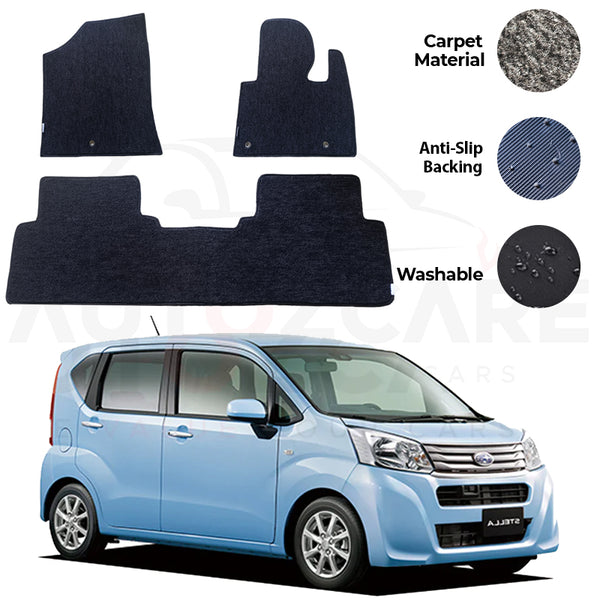 Daihatsu Move Subaru Fitting Carpet Floor Mat 3PCS - Model