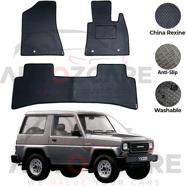 Daihatsu Rocky China Rexine Floor Mat 3PCS - Model 1988-1998