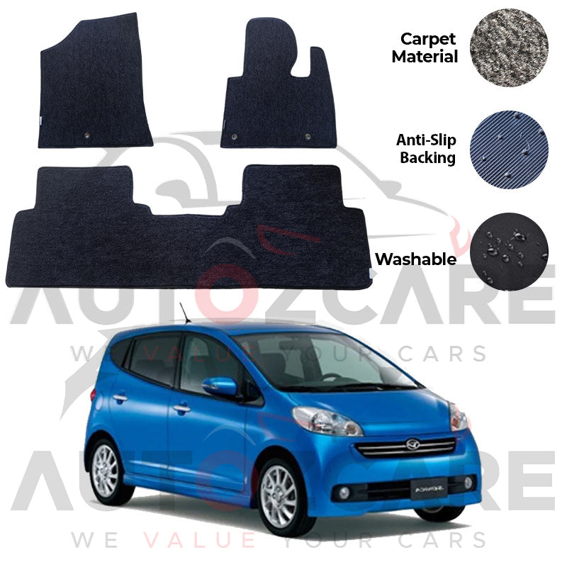 Daihatsu Sonica Genuine Fitting Carpet Floor Mat 3PCS - Model 2006-2009