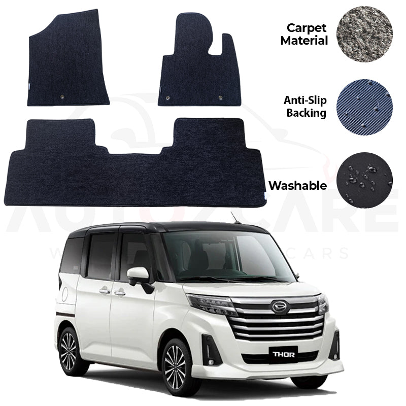 Daihatsu Thor Fitting Carpet Floor Mat 3PCS - Model 2024