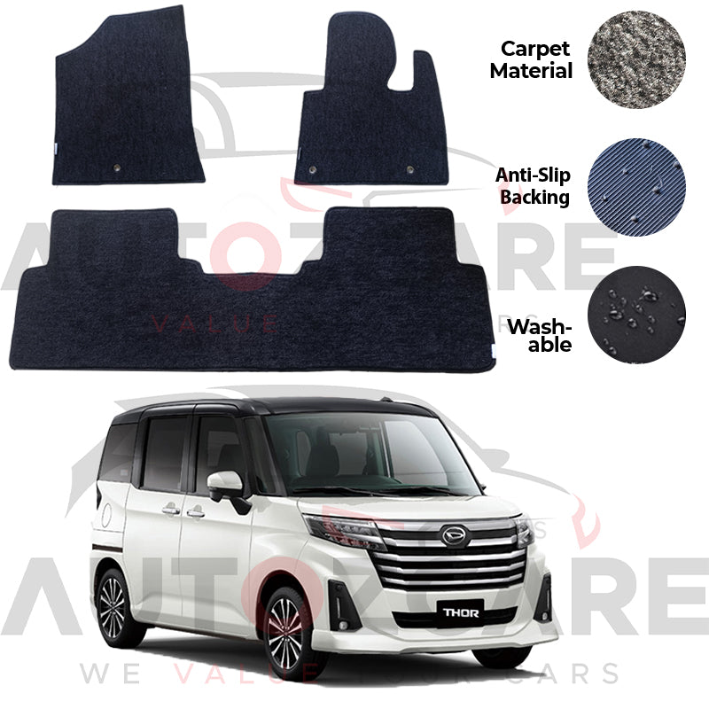 Daihatsu Thor Fitting Carpet Floor Mat 3PCS - Model 2016-2025