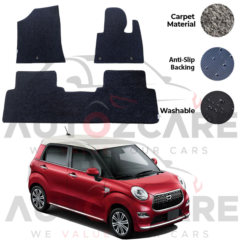Daihatsu Cast Genuine Fitting Carpet Floor Mat 3PCS - Model 2015-2025