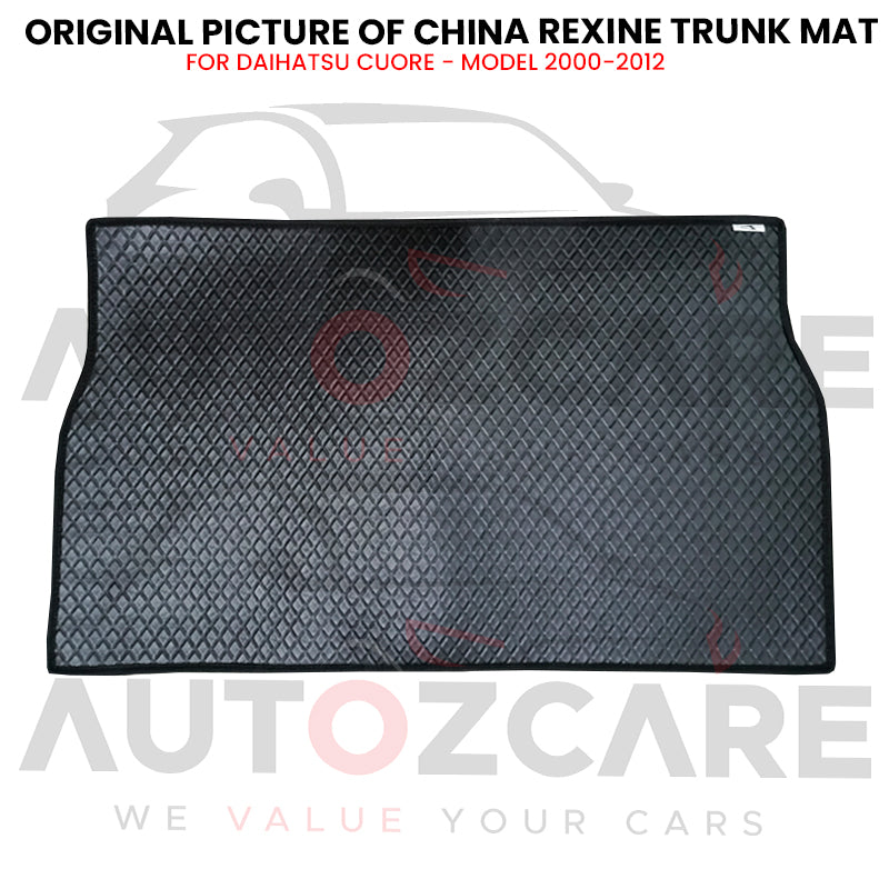 Daihatsu Cuore China Rexine Custom-Size Trunk Mat - Model 2000-2012