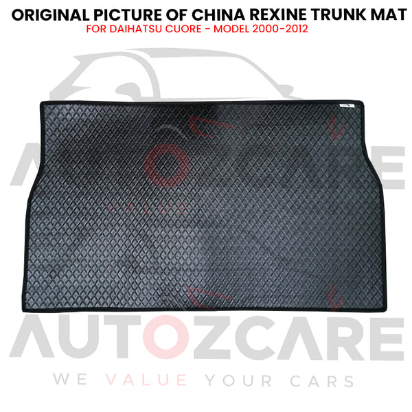 Daihatsu Cuore China Rexine Custom-Size Trunk Mat - Model 2000-2012