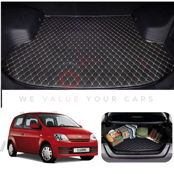 Daihatsu Cuore 7D Custom Car Trunk Mat - Model 2000-2012