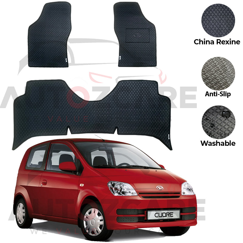 Daihatsu Cuore China Rexine Floor Mat 3PCS - Model 2000-2012