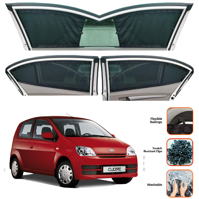Daihatsu Cuore Custom Car Sliding Curtains - Model 2000-2012