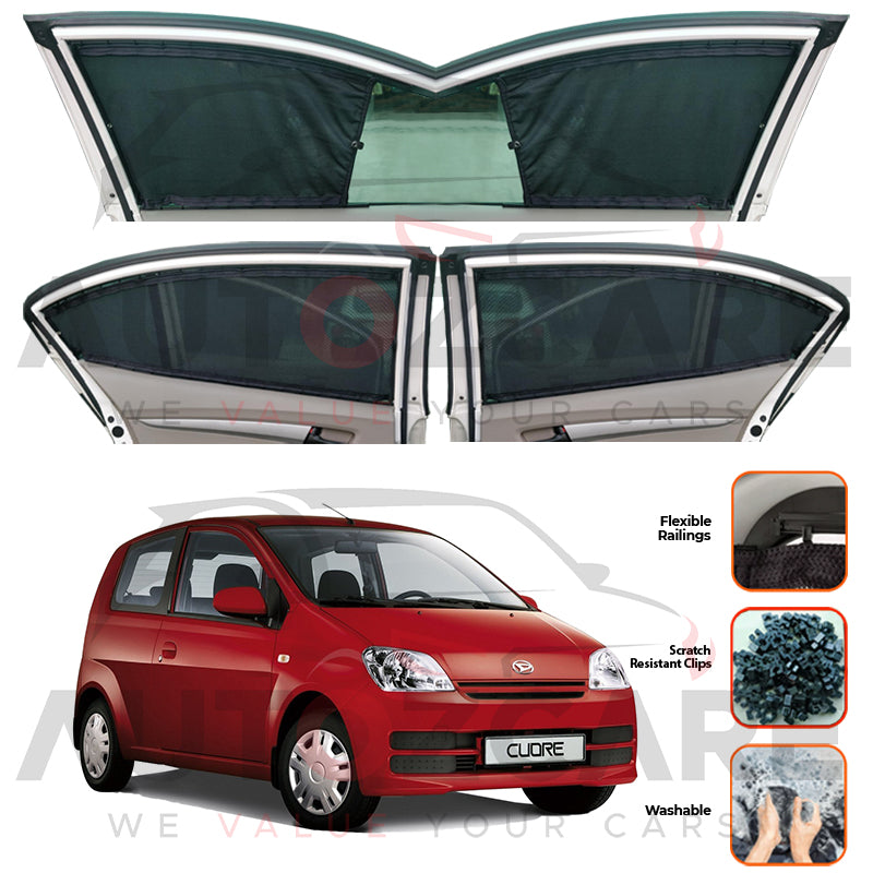 Daihatsu Cuore Custom Car Sliding Curtains - Model 2000-2012