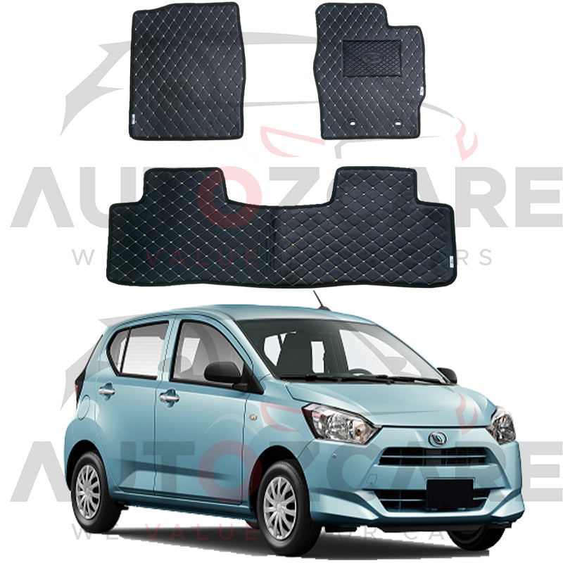 Daihatsu Mira 7D Floor Mat ( Flat Style ) - Model 2018-2025