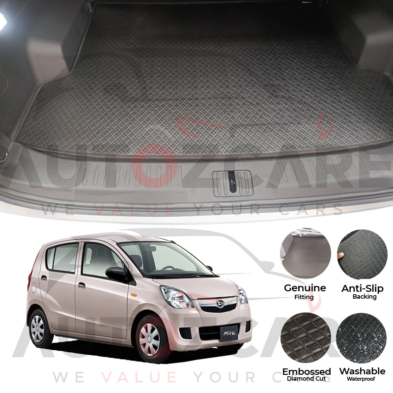 Daihatsu Mira China Rexine Custom-Size Trunk Mat - Model 2006-2017