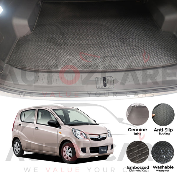 Daihatsu Mira China Rexine Custom-Size Trunk Mat - Model 2006-2017