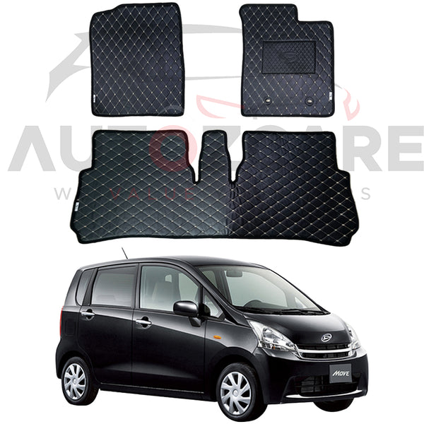 Daihatsu Move 7D Floor Mat ( Flat Style ) - Model 2011- 2014