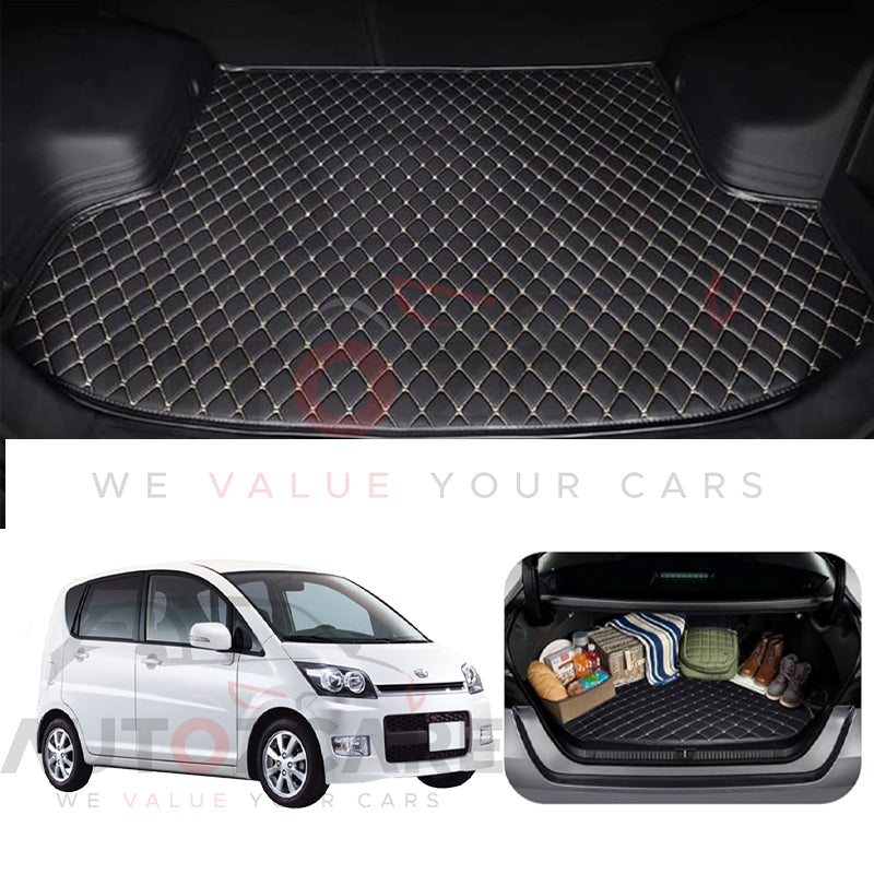 Daihatsu Move 7D Custom Car Trunk Mat - Model 2006-2010