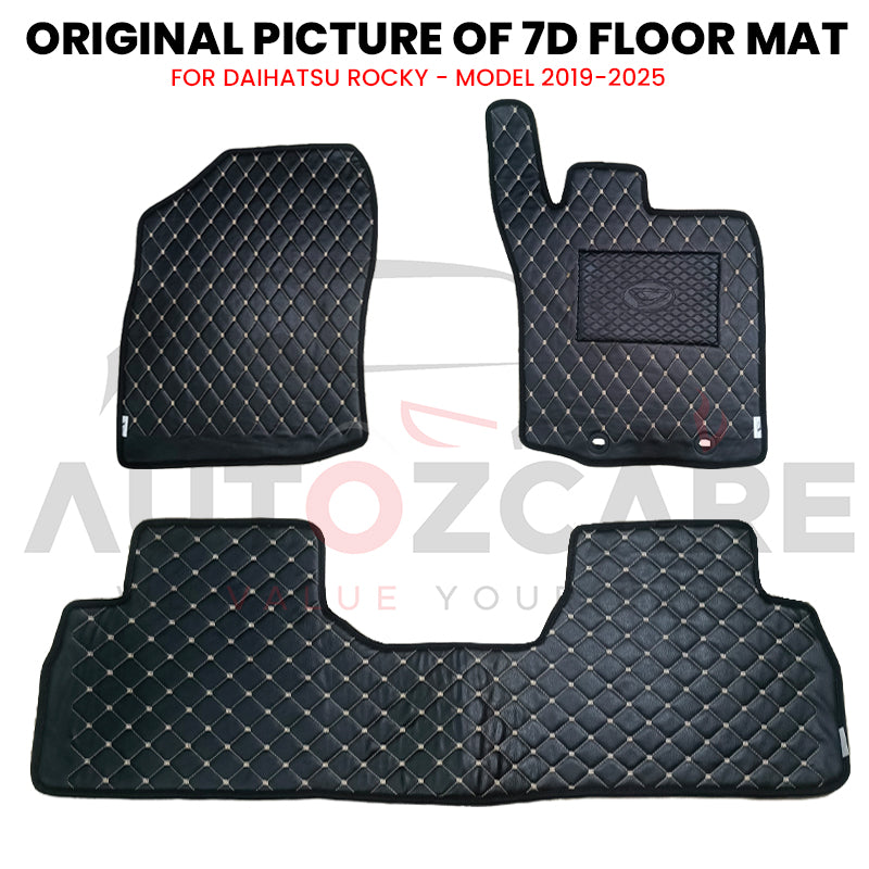 Daihatsu Rocky 7D Floor Mats (Flat Style) - Model 2019-2025