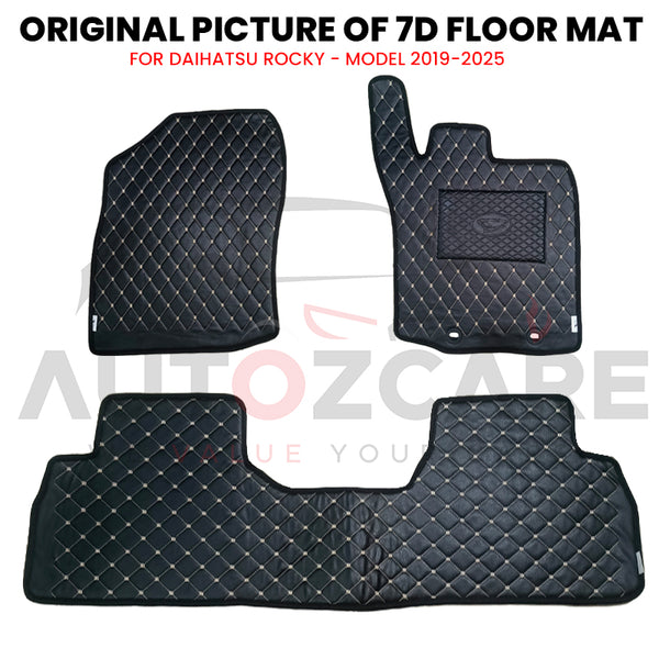 Daihatsu Rocky 7D Floor Mats (Flat Style) - Model 2019-2025