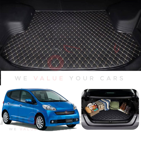 Daihatsu Sonica 7D Custom Car Trunk Mat - Model 2006-2009
