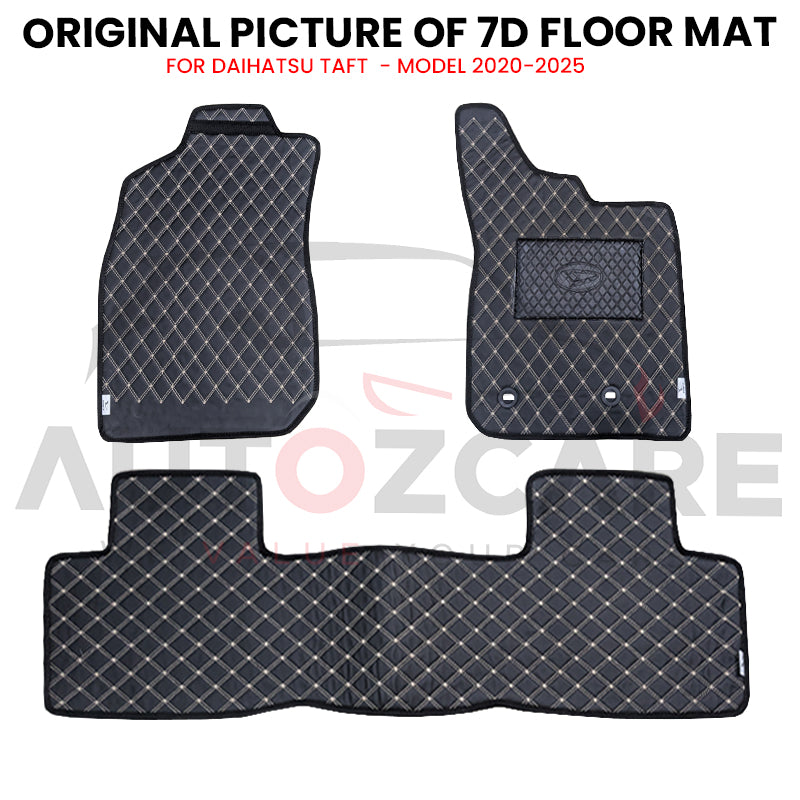 Daihatsu TAFT 7D Floor Mat ( Flat Style ) 3PCS - Model 2020-2025