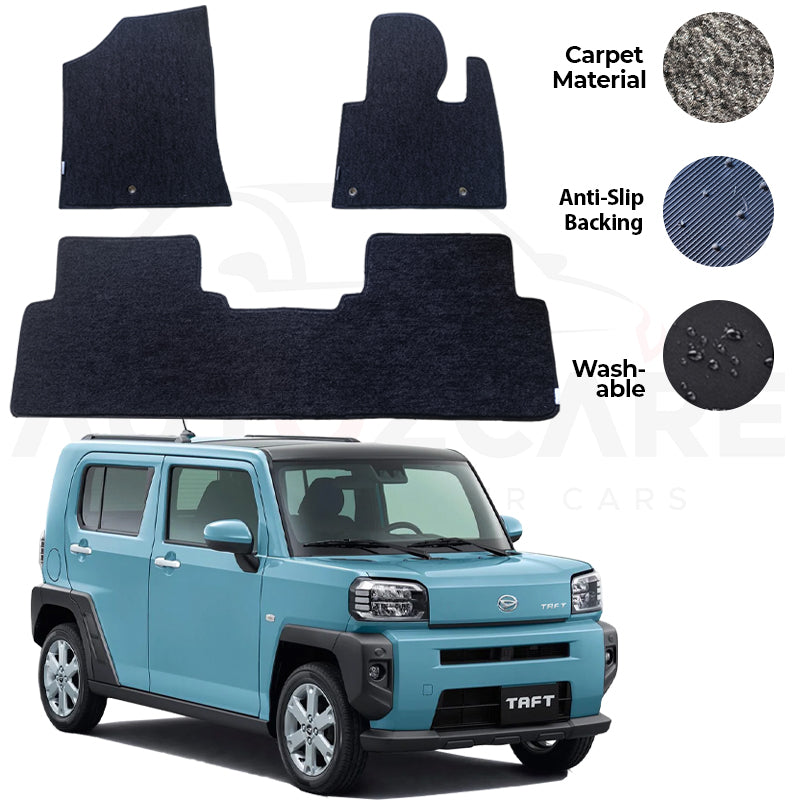 Daihatsu TAFT Fitting Carpet Floor Mat 3PCS - Model 2020-2025