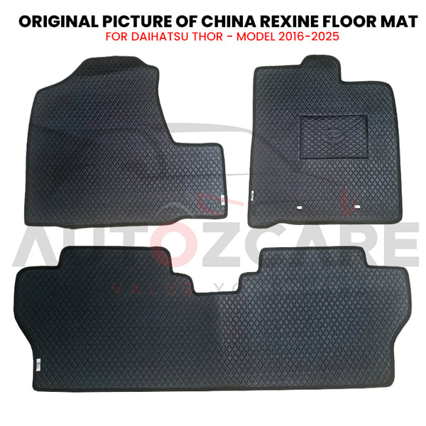 Daihatsu Thor China Rexine Floor Mat 3PCS - Model 2016-2025