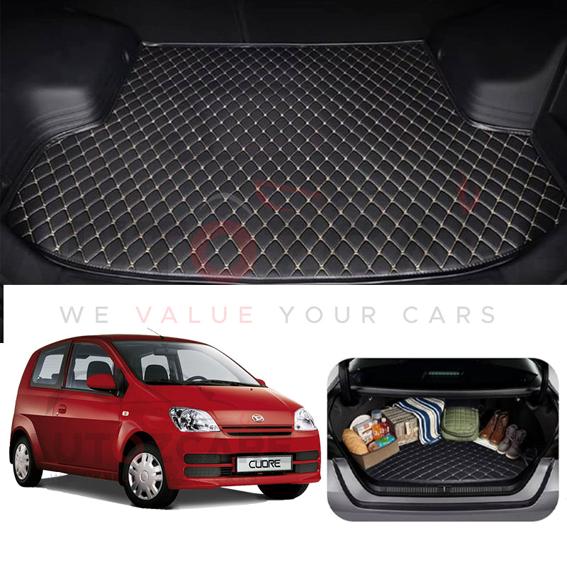 Daihatsu Cuore 7D Custom Car Trunk Mat - Model 2000-2012