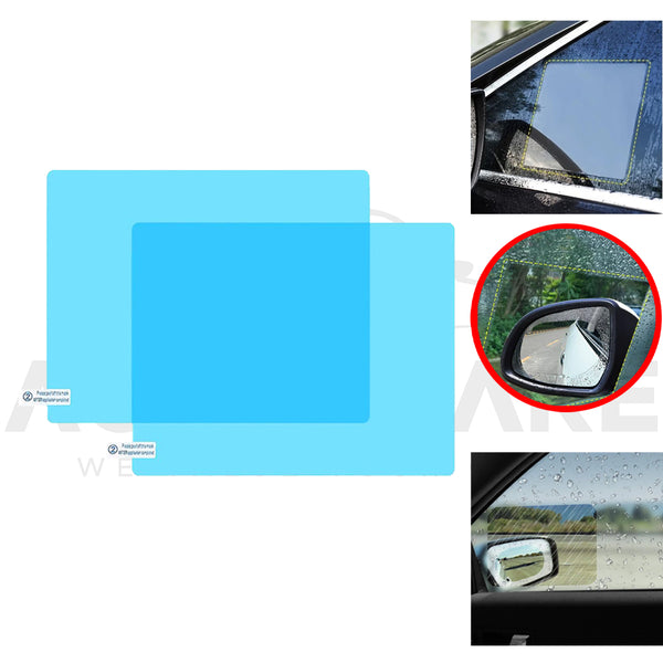 Rainproof Film Sticker Car Rearview Mirror protective Rain Proof Anti Fog Waterproof Sticker Car Window Transparent Sticker - AutozCare Pakistan